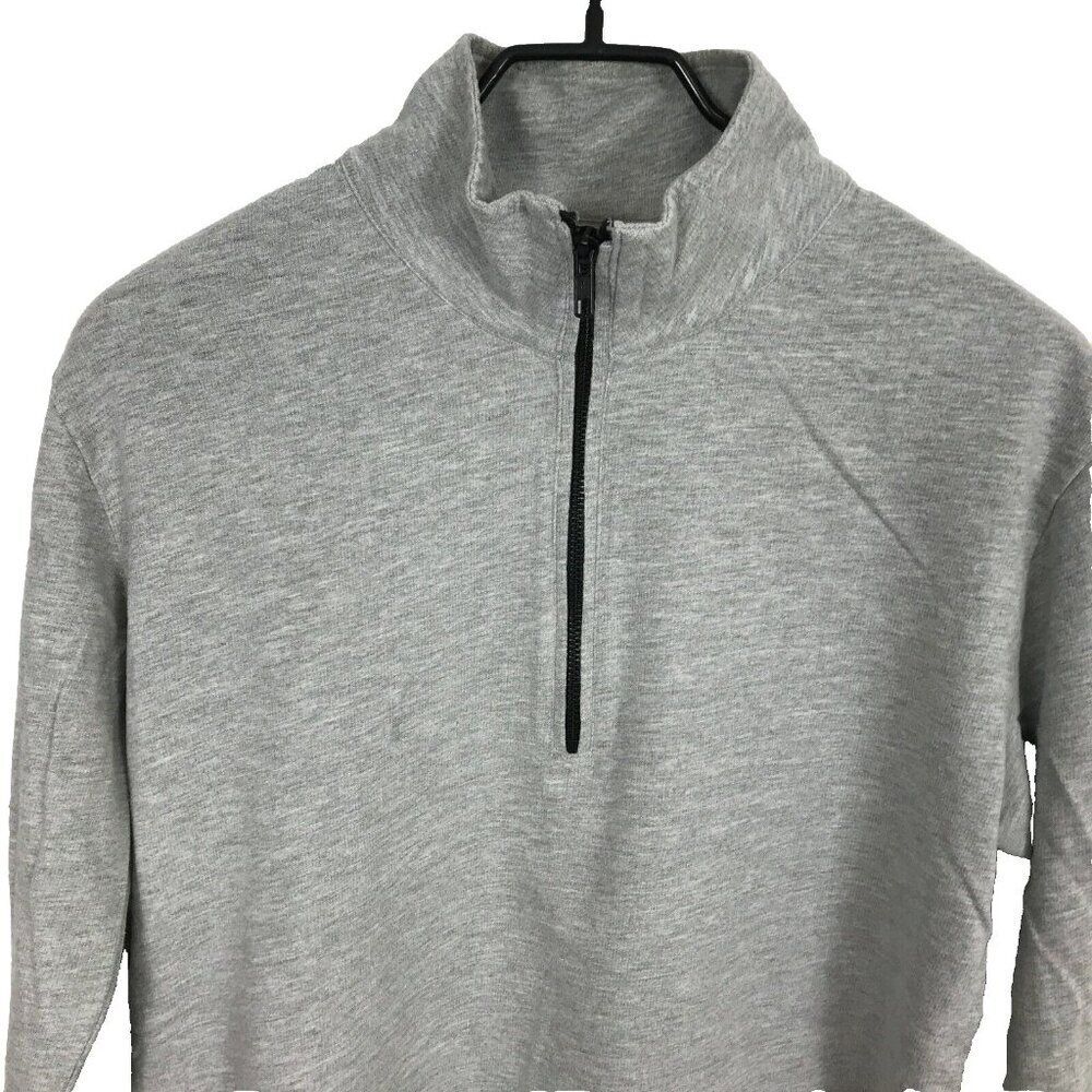 Goodlife Size S 1/4 Zip Sweatshirt Gray Long Sleeve Casual Men's - Picture 2 of 7
